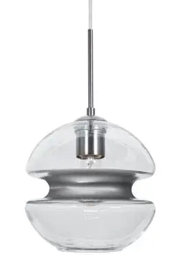 Hula 8 One-Light Pendant in Satin Nickel