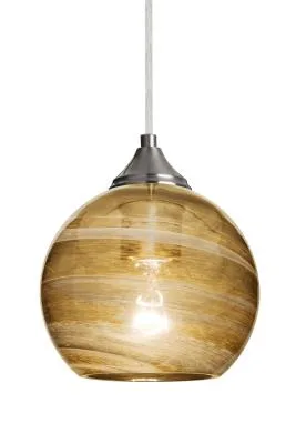 Jilly One-Light Pendant in Satin Nickel