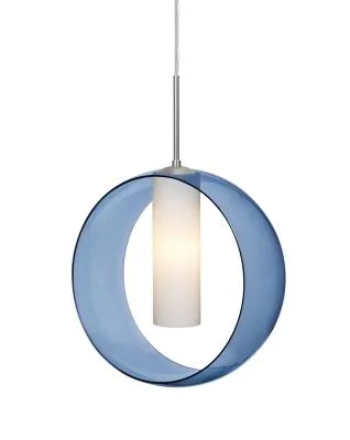 Plato One-Light Pendant in Satin Nickel