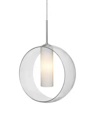 Plato One-Light Pendant in Satin Nickel