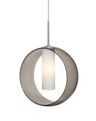 Plato One-Light Pendant in Satin Nickel