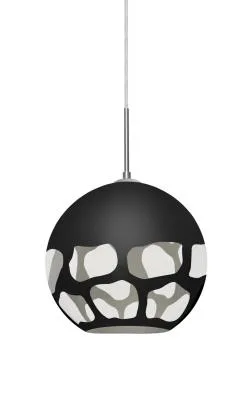 Rocky One-Light Pendant in Satin Nickel