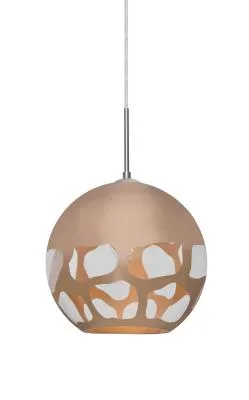 Rocky One-Light Pendant in Satin Nickel