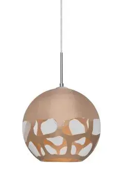Rocky One-Light Pendant in Satin Nickel