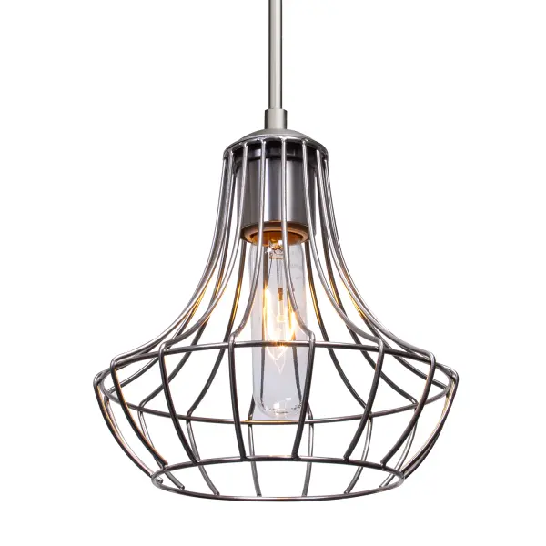 Spezza 7 Pendant in Satin Nickel