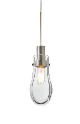 Wish One-Light Pendant in Satin Nickel