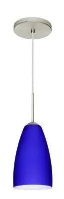 Riva One-Light Pendant in Satin Nickel