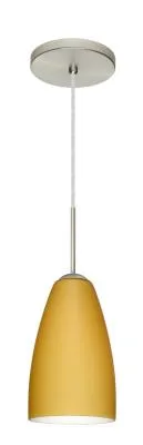 Riva One-Light Pendant in Satin Nickel