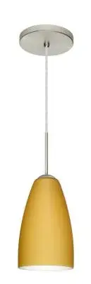 Riva One-Light Pendant in Satin Nickel