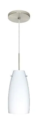 Tao One-Light Pendant in Satin Nickel