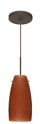 Tao One-Light Pendant in Bronze