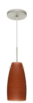 Tao One-Light Pendant in Satin Nickel