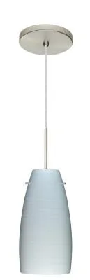 Tao One-Light Pendant in Satin Nickel