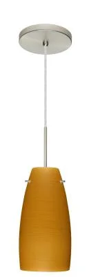 Tao One-Light Pendant in Satin Nickel