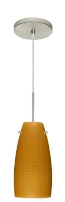 Tao One-Light Pendant in Satin Nickel