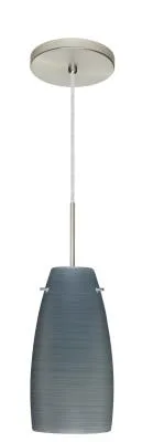 Tao One-Light Pendant in Satin Nickel