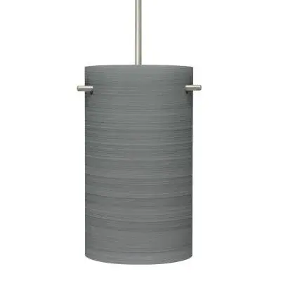 The Tamburo 5 delivers modern sophistication in a compact 8.25-inch drum silhouette. Its black glass shade creates dramatic ambient lighting while the small footprint makes it ideal for multiples over islands or as accent lighting.