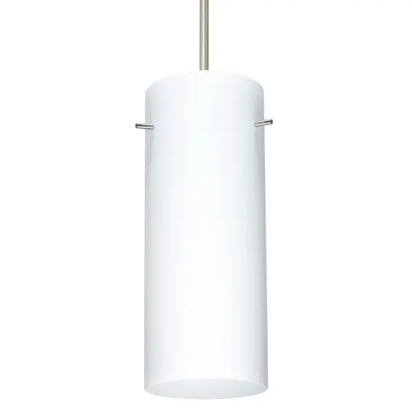 The Stilo 10 combines classic cylindrical design with artisan-crafted opal glass for a soft, tranquil glow. Its versatile contemporary style and smooth satin finish make it ideal for both modern and traditional spaces.