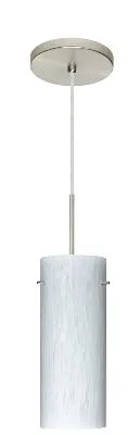 Stilo One-Light Mini Pendant in Satin Nickel