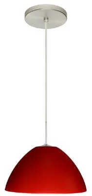 Tessa One-Light Pendant in Satin Nickel