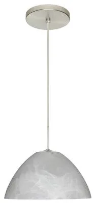 Tessa One-Light Pendant in Satin Nickel