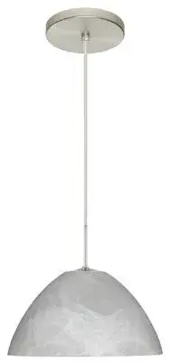 Tessa One-Light Pendant in Satin Nickel