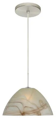 Tessa One-Light Pendant in Satin Nickel