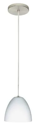 Vila One-Light Pendant in Satin Nickel