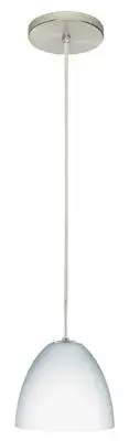 Vila One-Light Pendant in Satin Nickel