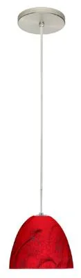 Vila One-Light Pendant in Satin Nickel