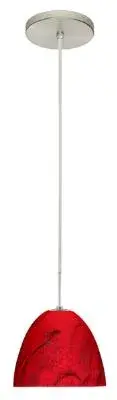 Vila One-Light Pendant in Satin Nickel