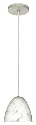 Vila One-Light Mini Pendant in Satin Nickel