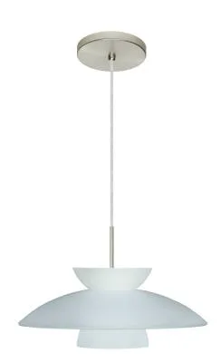 Trilo One-Light Pendant in Satin Nickel