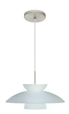 Trilo One-Light Pendant in Satin Nickel