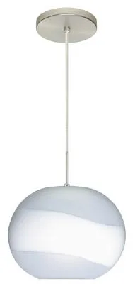 Luna One-Light Pendant in Satin Nickel