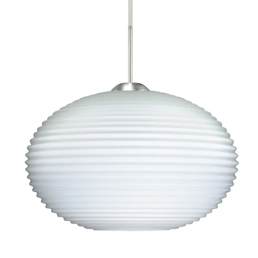 Pape 10 Opal Ribbed Pendant