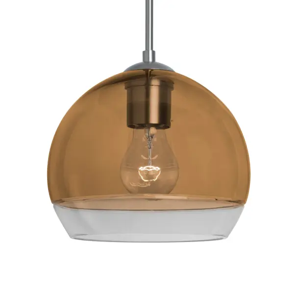Ally 8 Amber/Clear Pendant - Image 1