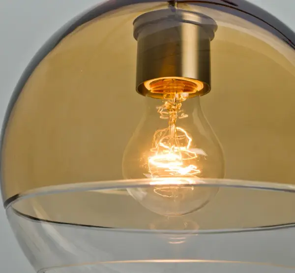 Ally 8 Amber/Clear Pendant - Image 2