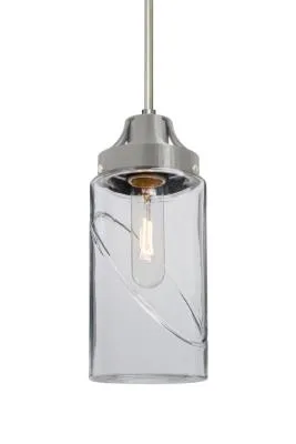 Blink One-Light Pendant in Satin Nickel