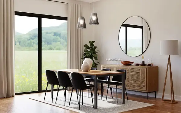 The Dion pendant beautifully merges classical Corinthian column fluting with contemporary perforated diffuser technology, creating a sophisticated lighting statement that works in both traditional and modern spaces. - alternate view