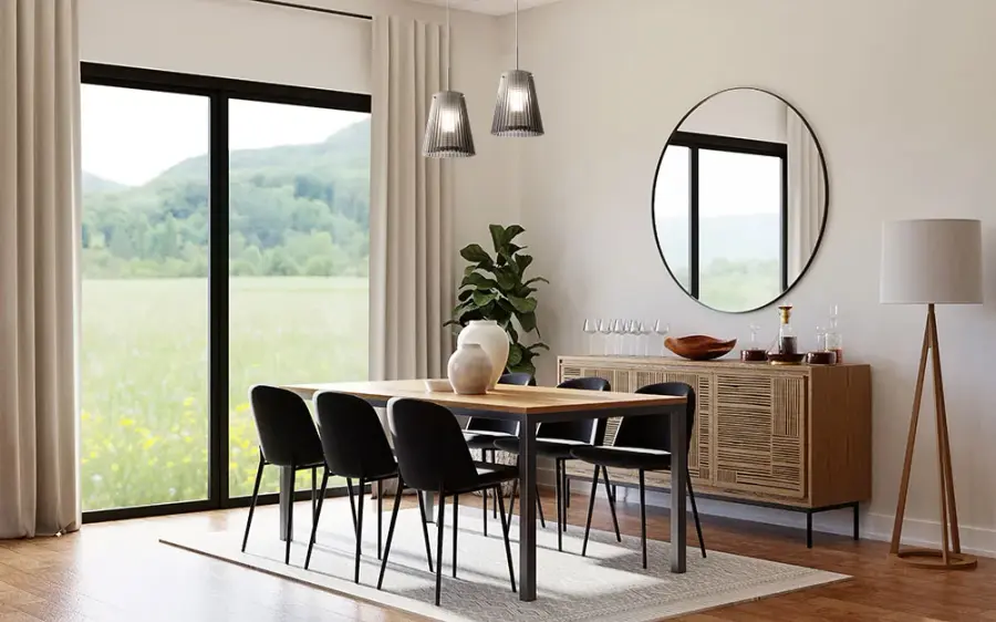 Dion Pendant Light in Smoke Glass with Satin Nickel - Image 2