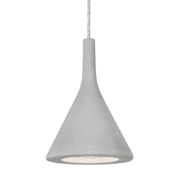 Industrial-Chic Cement Pendant with Focused Task Lighting - Image 1