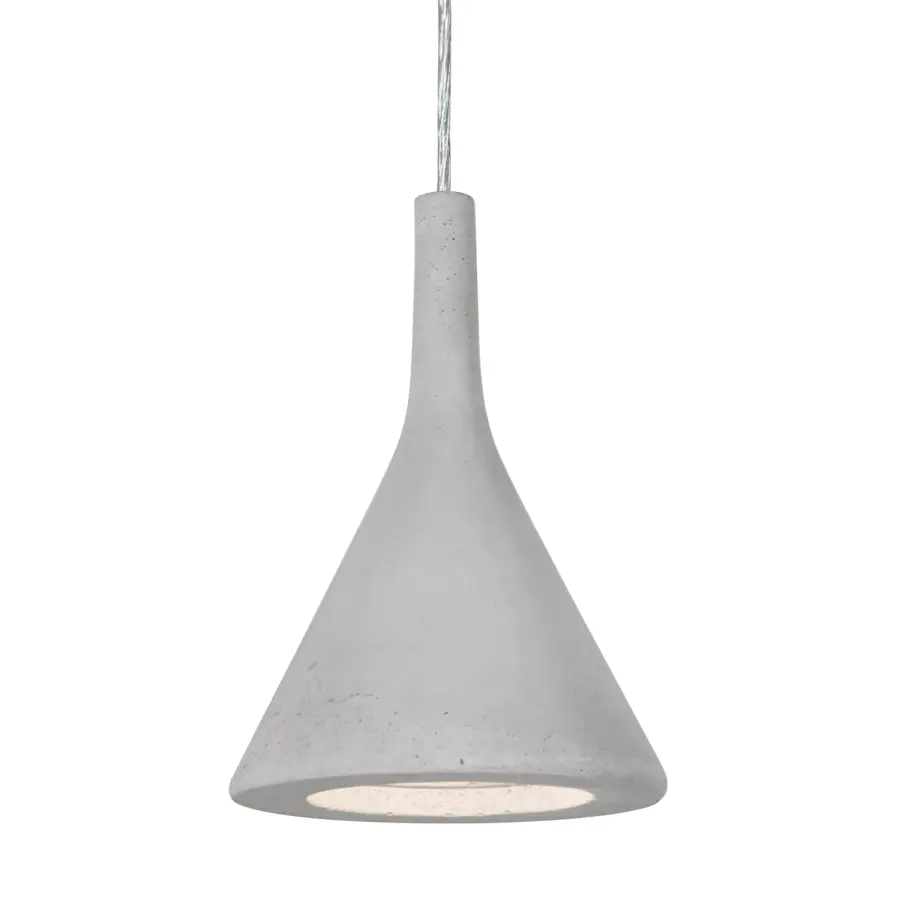 Industrial-Chic Cement Pendant with Focused Task Lighting - Image 1