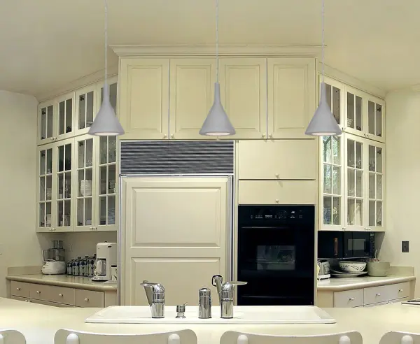 Industrial-Chic Cement Pendant with Focused Task Lighting - Image 3