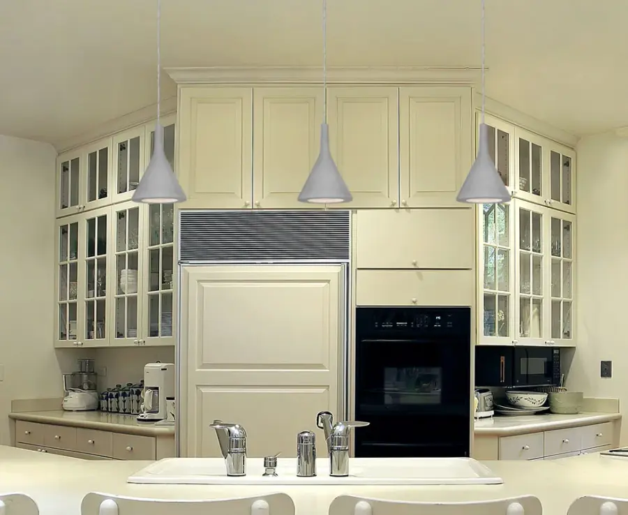 Industrial-Chic Cement Pendant with Focused Task Lighting - Image 3