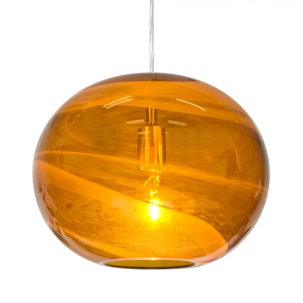 Geno Vapor Amber Pendant Light