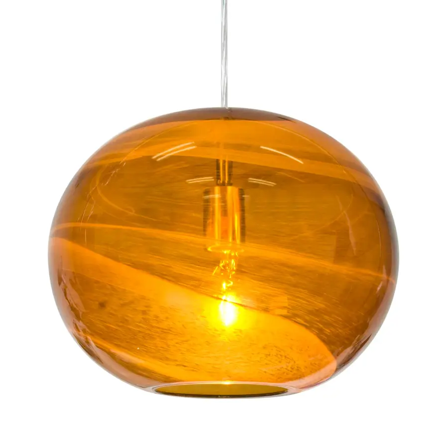 Geno Vapor Amber Pendant Light