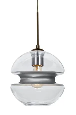Hula 8 One-Light Pendant in Bronze