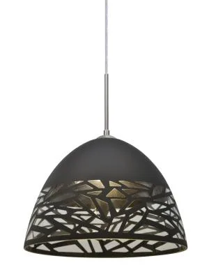 Kiev One-Light Pendant in Satin Nickel