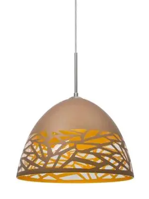 Kiev One-Light Pendant in Satin Nickel